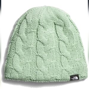 The North Face Cable Knit Minna Beanie Winter Hat NWT Misty Sage Green